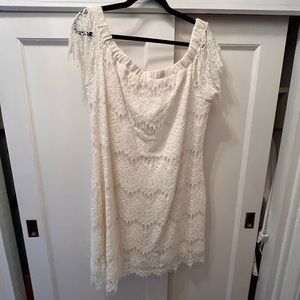 City Chic White Lace Off the Shoulder Dress - 14
